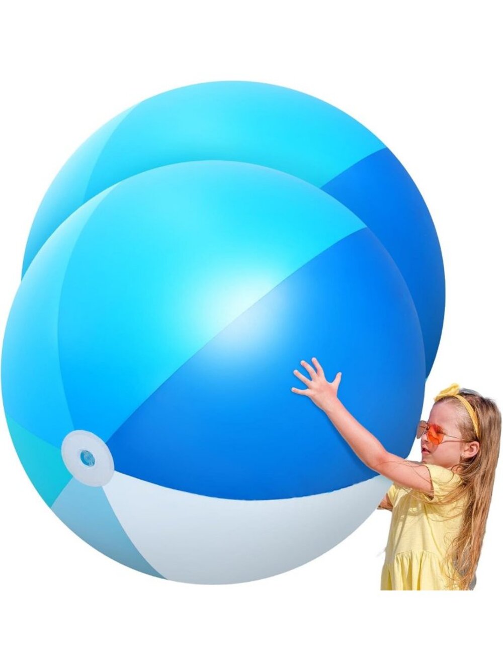 Giant 60-Inch Inflatable Beach Balls - 2 Pack, Fun Summer Pool Party Decor